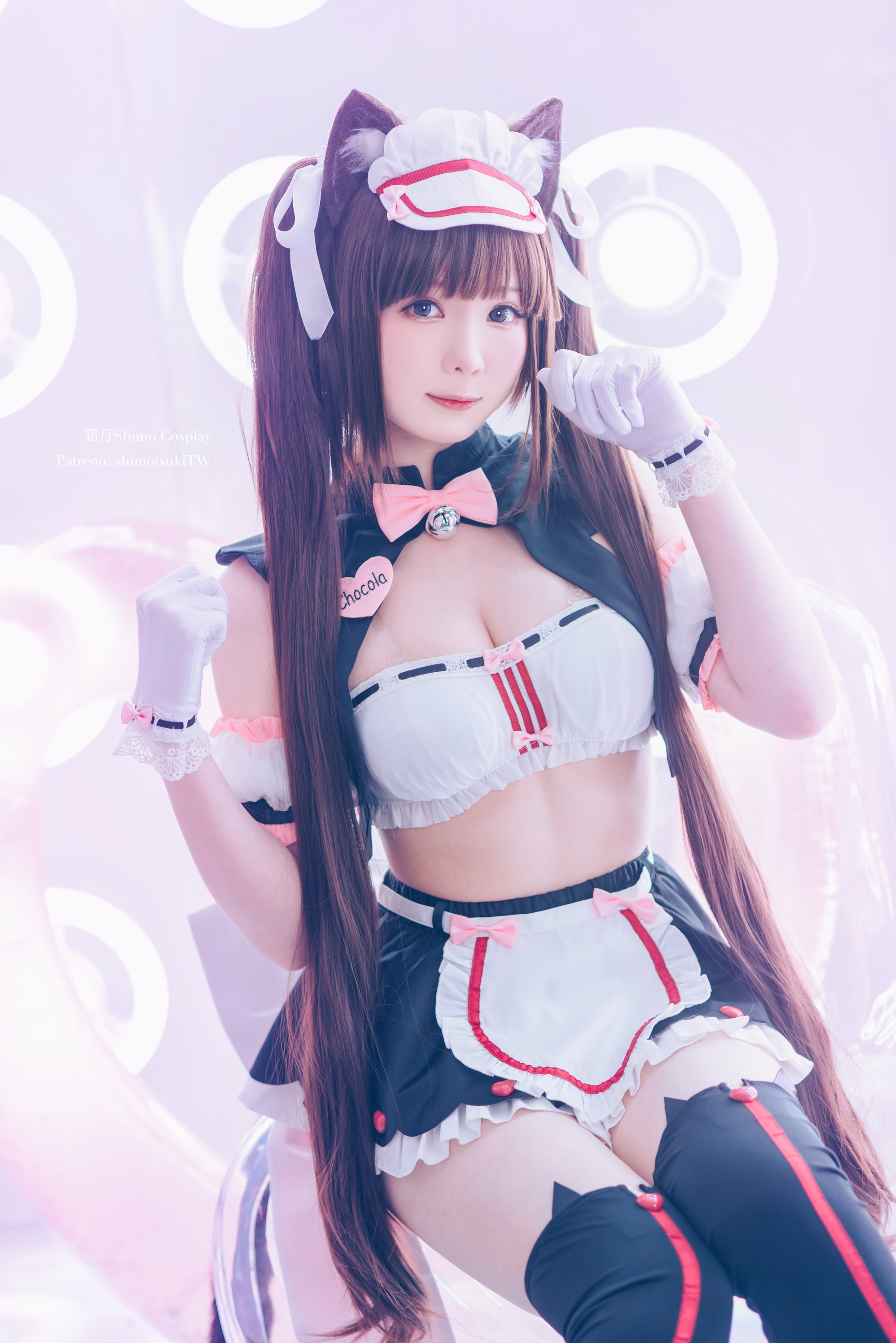 霜月shimo – NO.056 NEKOPARA 巧克力赛车服 [12P]-XikXak